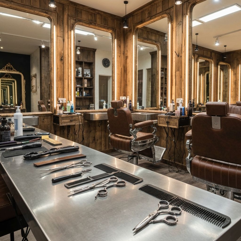 Barber shop interior